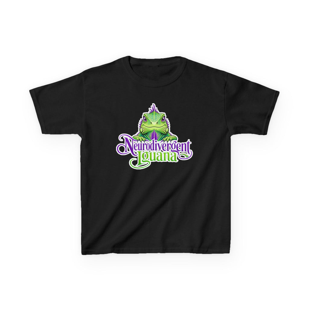 Kids T-Shirt — "Neurodivergent Iguana" Graphic Tee