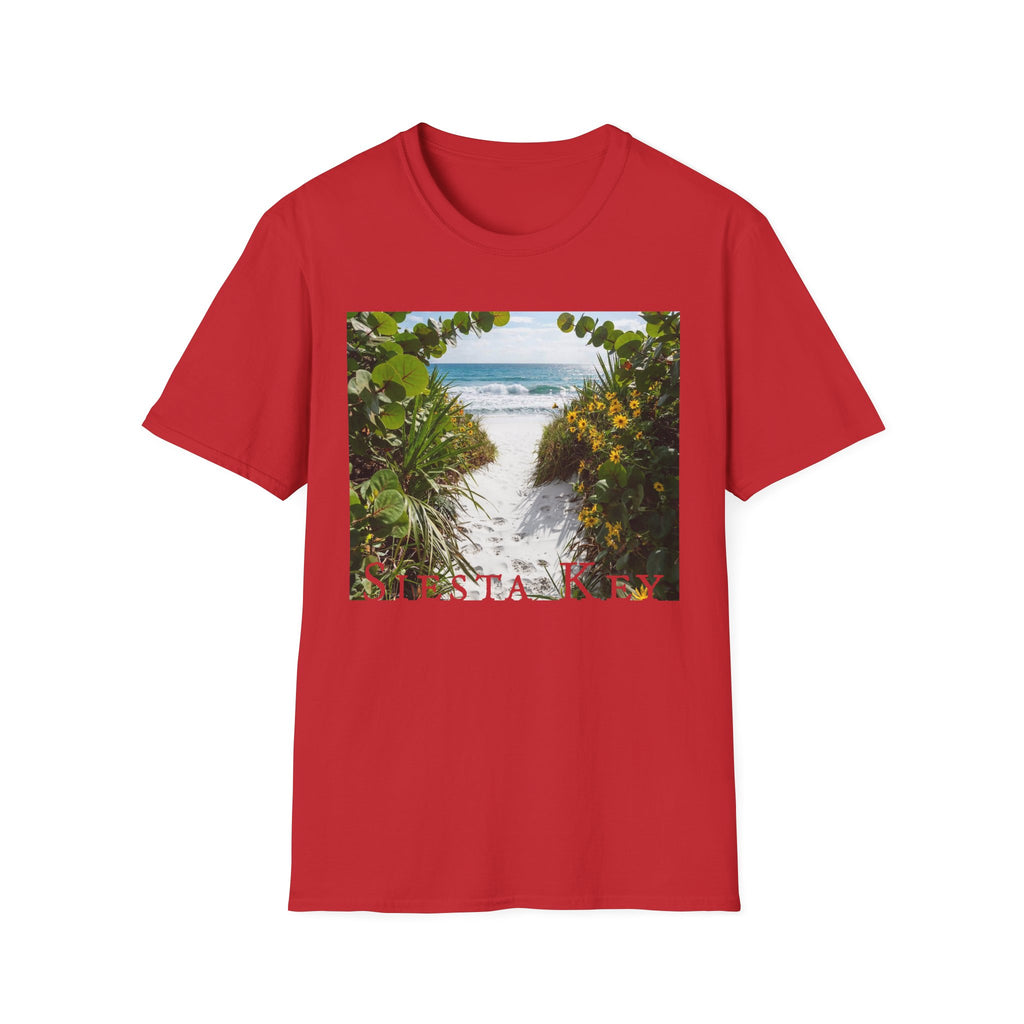 Sea Key Beach T-Shirt — Coastal Pathway Graphic Tee