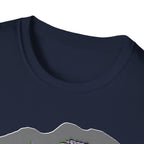 Neurodivergent Iguana Graphic T‑Shirt — Pride-Lit Earthtone Design