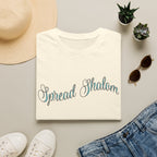 Spread Shalom T-Shirt — Peace & Kindness Script Tee