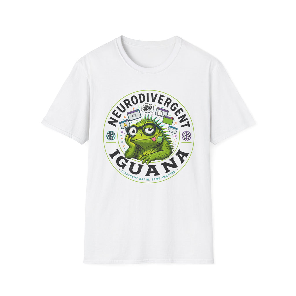 Neurodivergent Iguana T-Shirt — Cute Pride Neurodiversity Tee