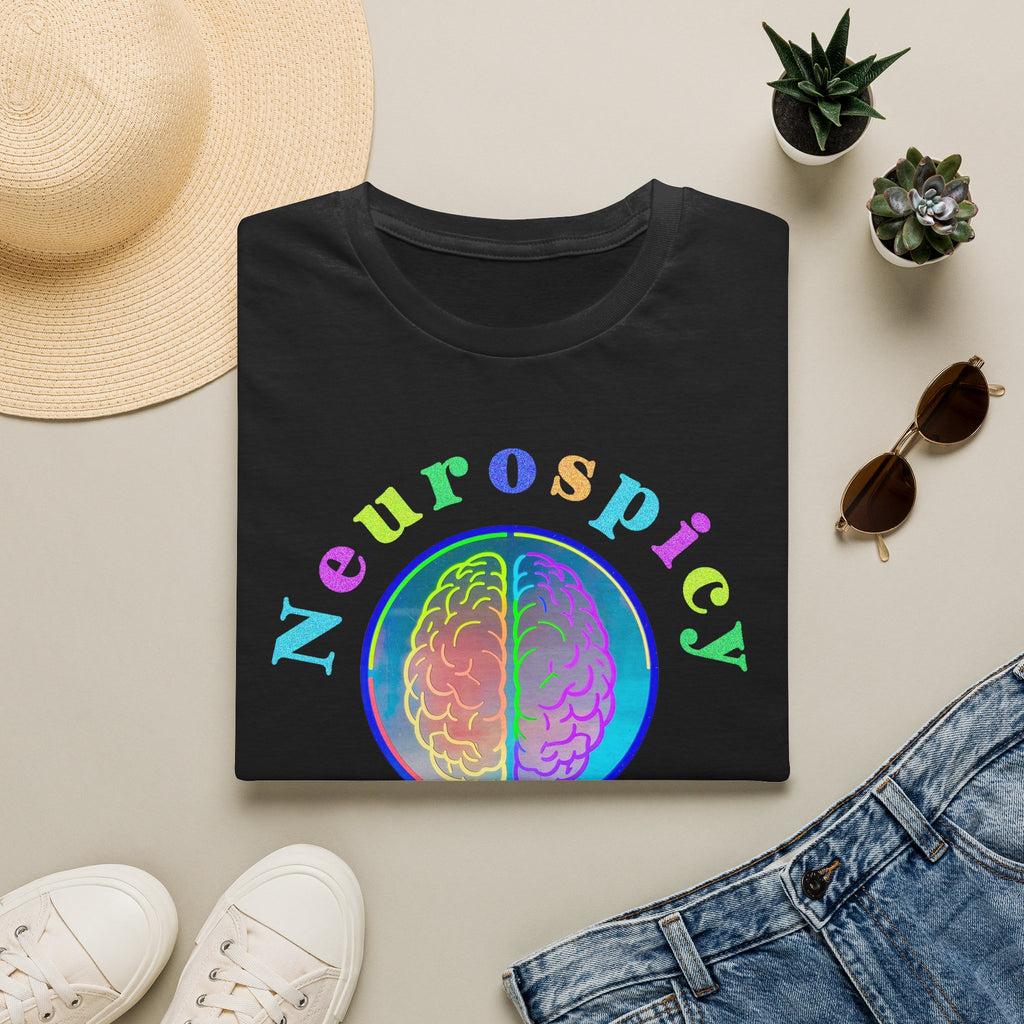 Neurospicy Rainbow Brain T‑Shirt — Colorful Science Apparel