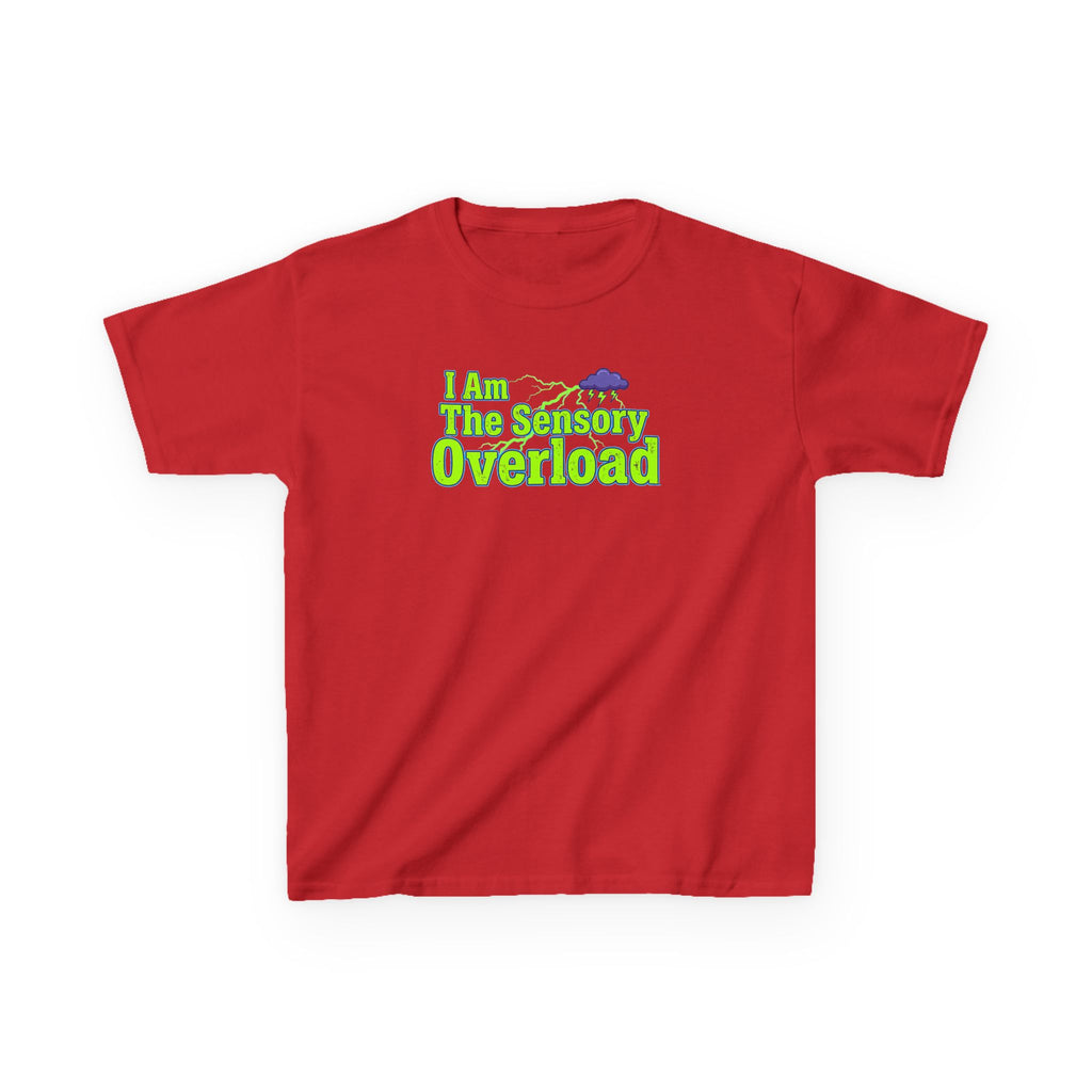 Kids T-Shirt — "I Am The Sensory Overload" Neon Graphic