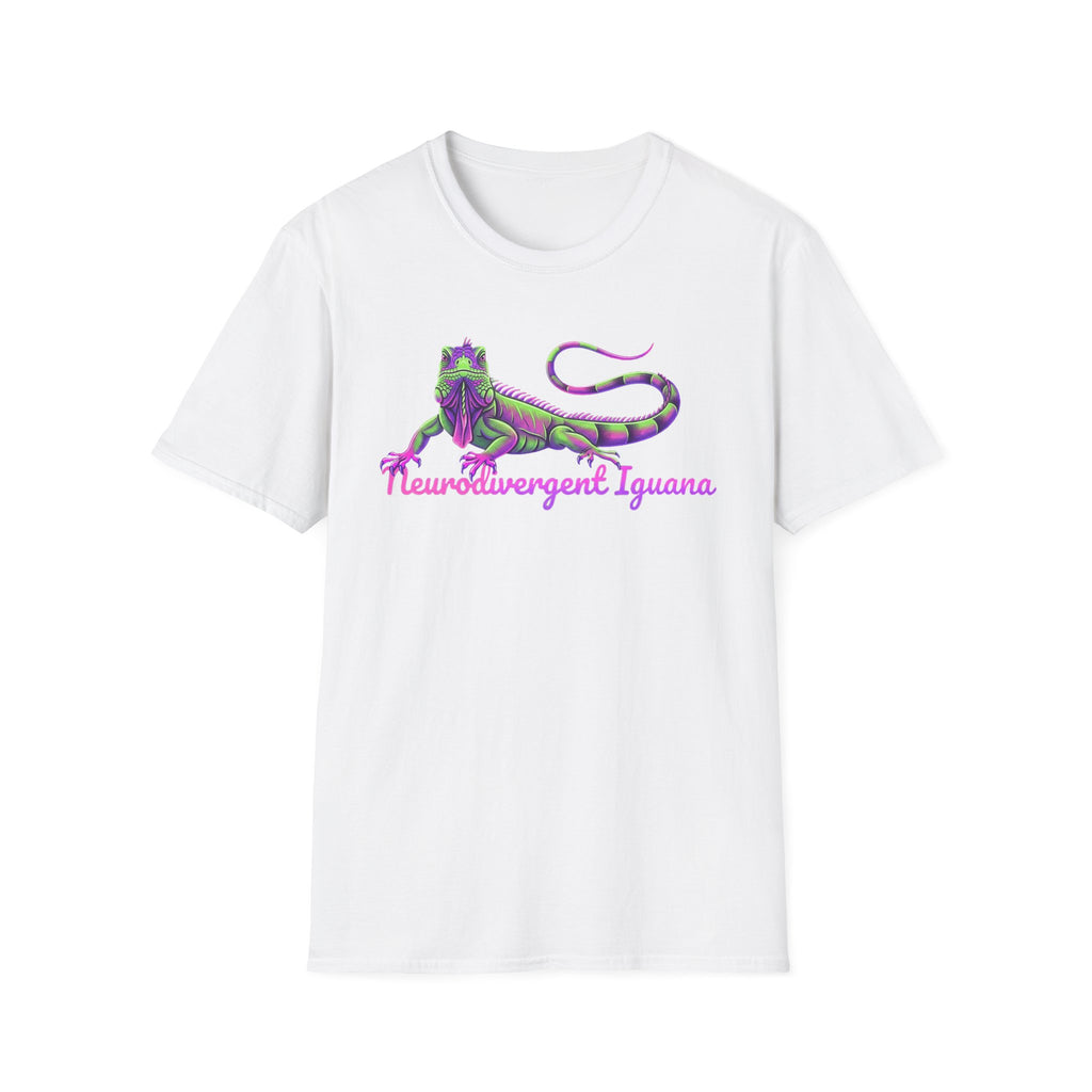 Neurodivergent Iguana T-Shirt — Colorful Pride Lizard Tee