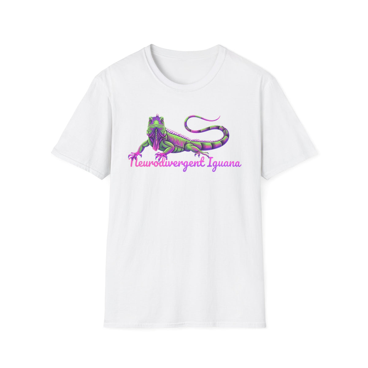 Neurodivergent Iguana T-Shirt — Colorful Pride Lizard Tee