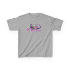 Kids Tee — Neon Green & Purple Iguana Graphic “Fluorescent Iguana”