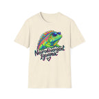 Neurodivergent Iguana T-Shirt – Colorful Pride Lizard Tee for Neurodiversity Awareness
