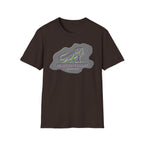Neurodivergent Iguana Graphic T‑Shirt — Pride-Lit Earthtone Design