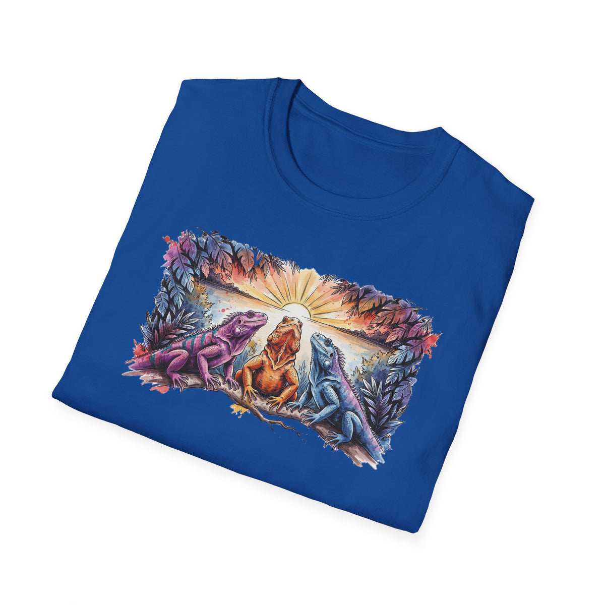 Tres iguanas T-Shirt — Sunrise Tribal Animal Harmony Tee