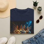 Cute Trio Bunny Graphic T-Shirt — Funny Easter Rabbit Cartoon Tee
