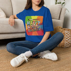 Happy Neurodivergent T-Shirt — Colorful Pride Art Tee