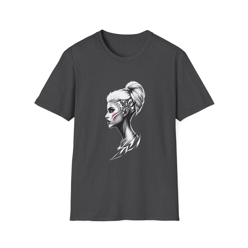 Women’s Portrait Tee — Artistic Side Profile Face Graphic T-Shirt