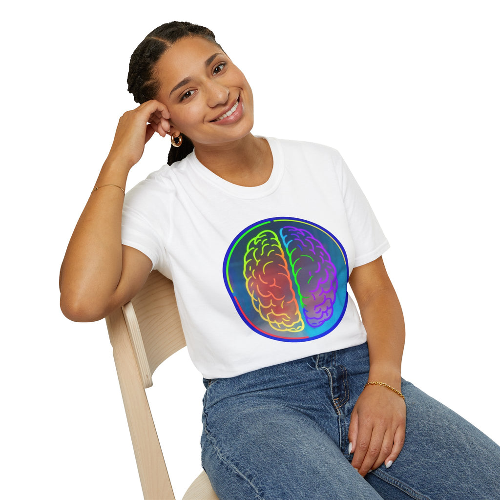 Rainbow Brain Graphic T-Shirt