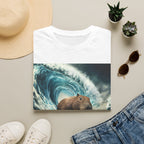 Capybara Surfing Wave T-Shirt — Funny Animal Surf Tee