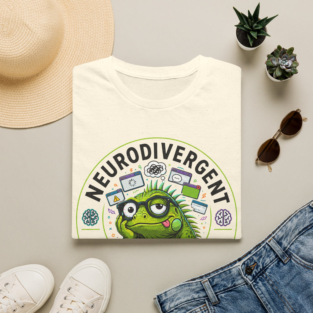 Neurodivergent Iguana T-Shirt — Cute Pride Neurodiversity Tee