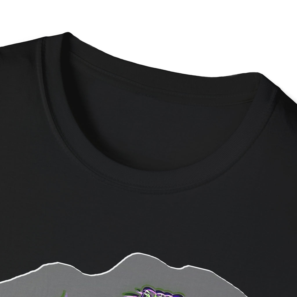 Neurodivergent Iguana Graphic T‑Shirt — Pride-Lit Earthtone Design