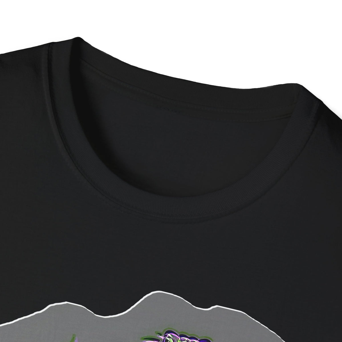 Neurodivergent Iguana Graphic T‑Shirt — Pride-Lit Earthtone Design
