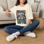 T-Shirt — "Happy To Be Me" Mushroom Garden Graphic Tee