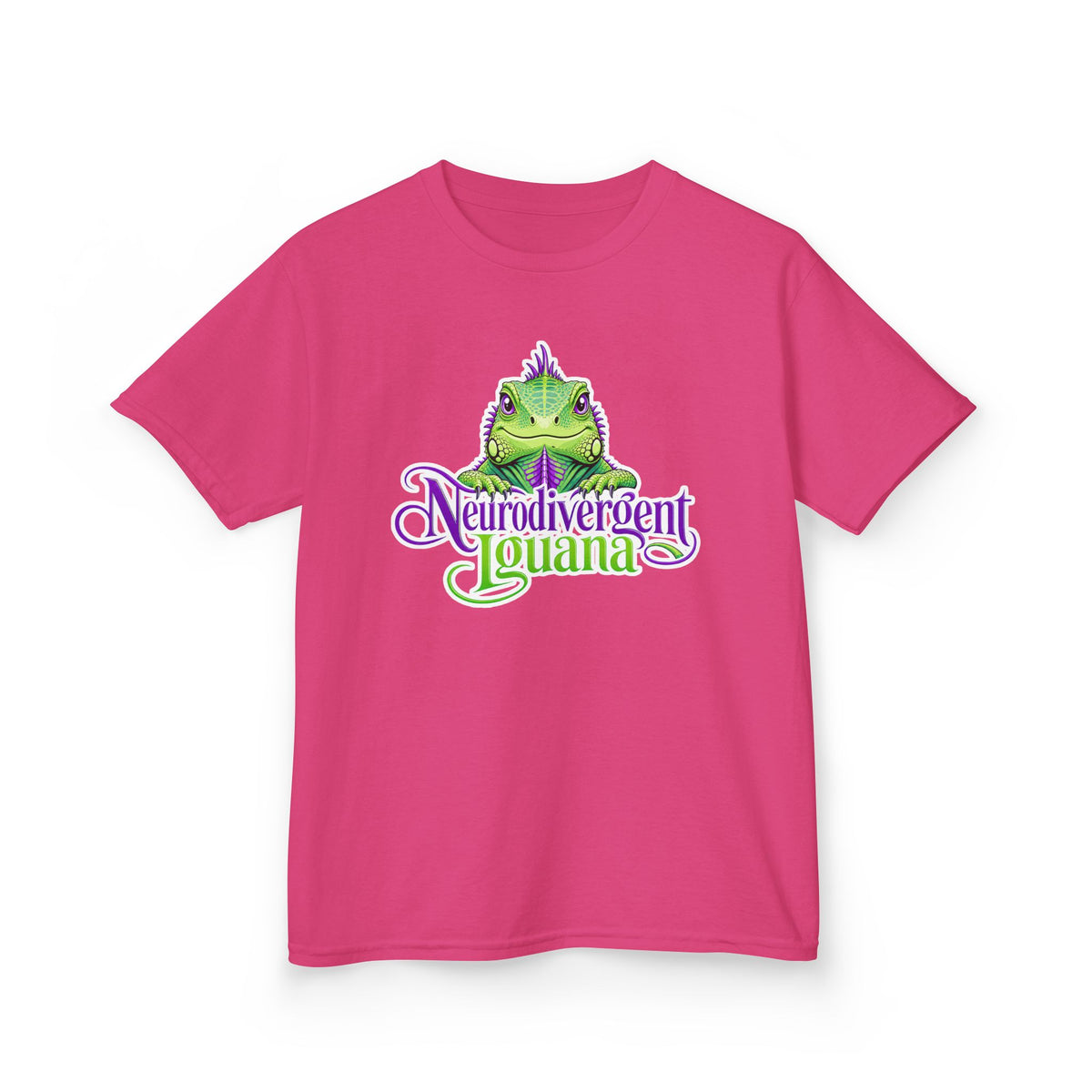 Kids T-Shirt — "Neurodivergent Iguana" Graphic Tee