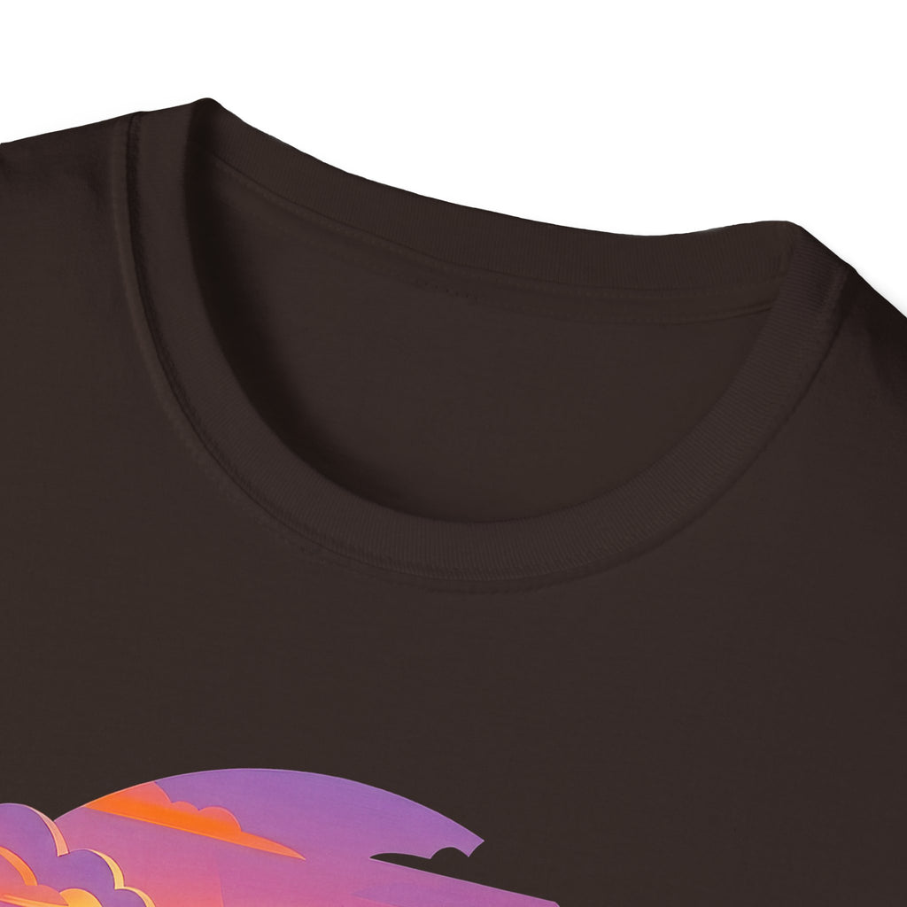 Clarity Please T-Shirt — Retro Sunset Lightbulb "Say What You Actually Mean" Graphic Tee