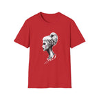 Women’s Portrait Tee — Artistic Side Profile Face Graphic T-Shirt