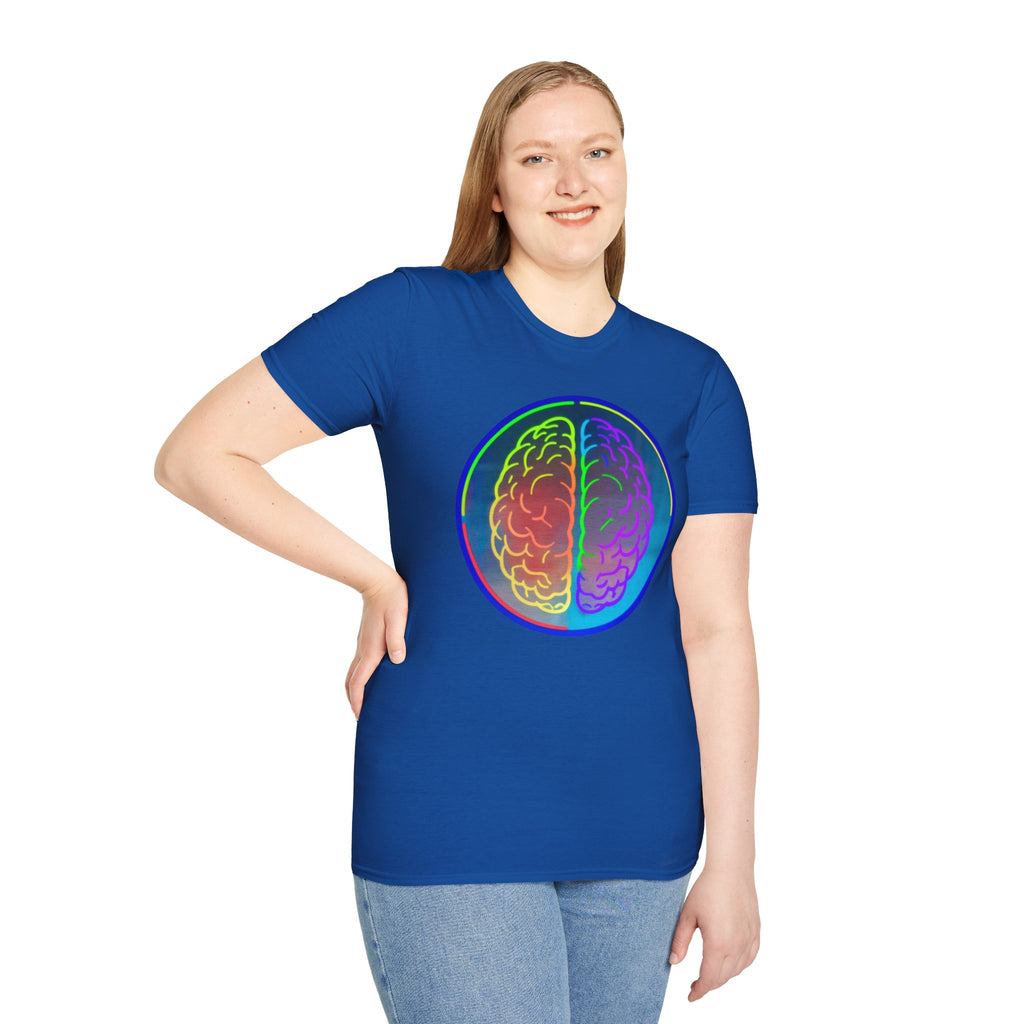 Rainbow Brain Graphic T-Shirt